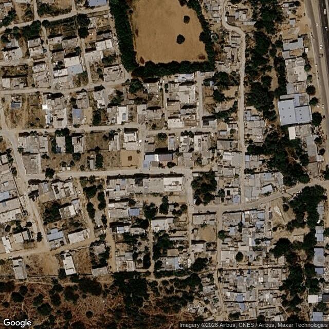 Satellite view of the same area