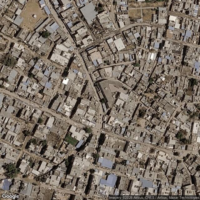 Satellite view of the same area
