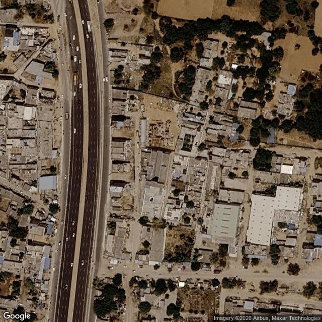 Satellite view of the same area