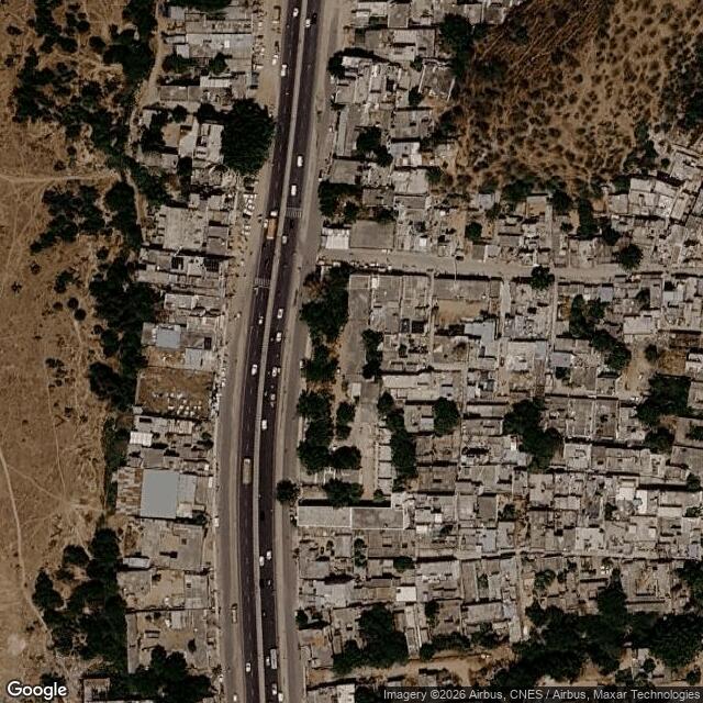 Satellite view of the same area