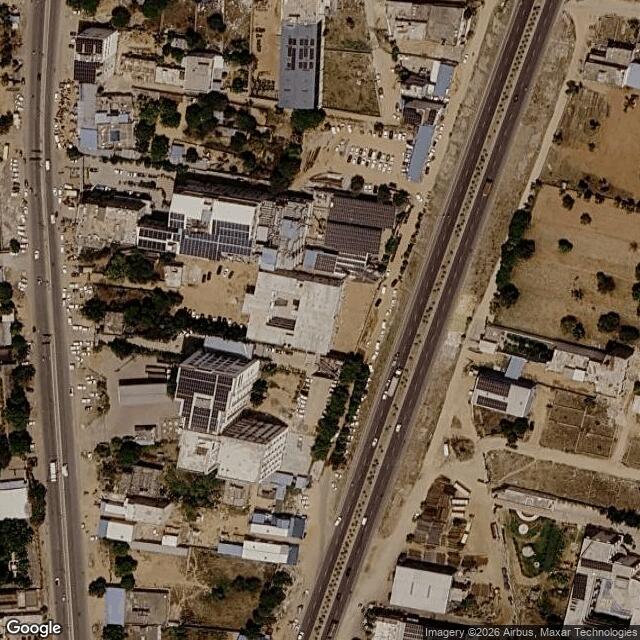 Satellite view of the same area