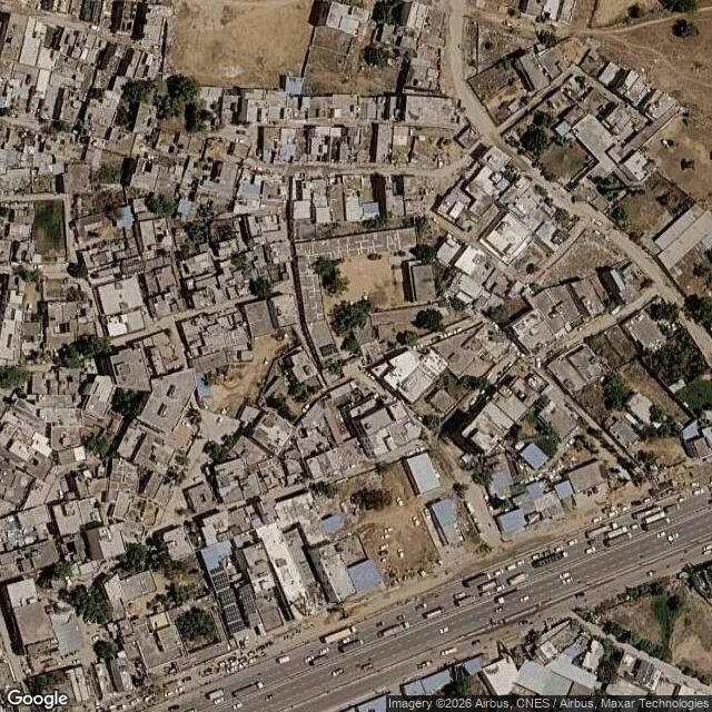 Satellite view of the same area