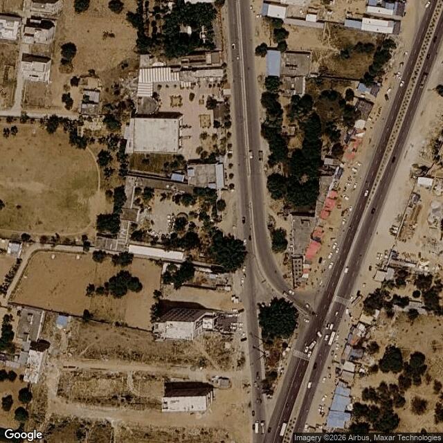 Satellite view of the same area