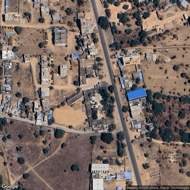Satellite view of the same area