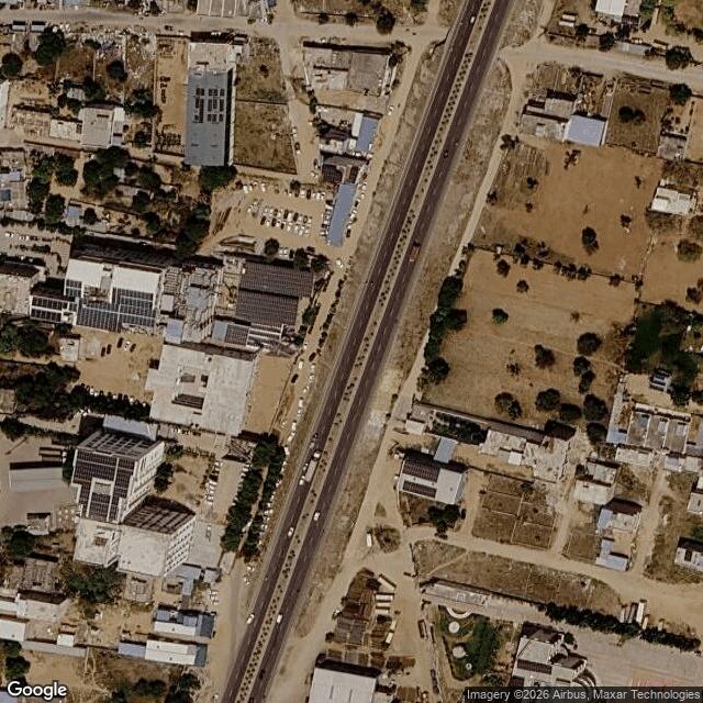 Satellite view of the same area
