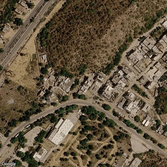 Satellite view of the same area