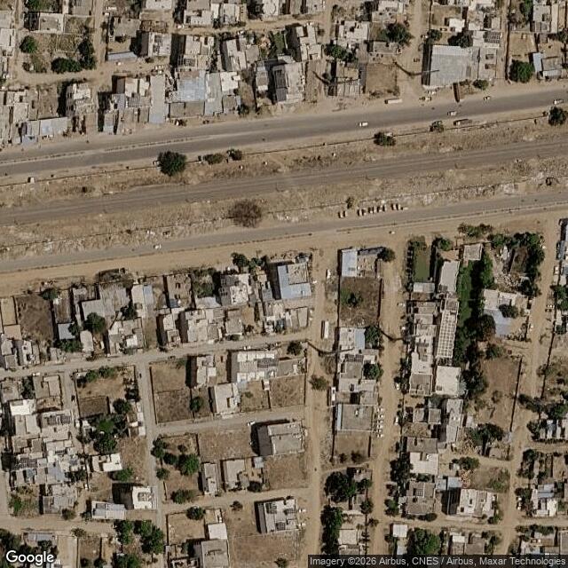 Satellite view of the same area