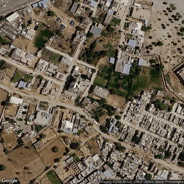 Satellite view of the same area