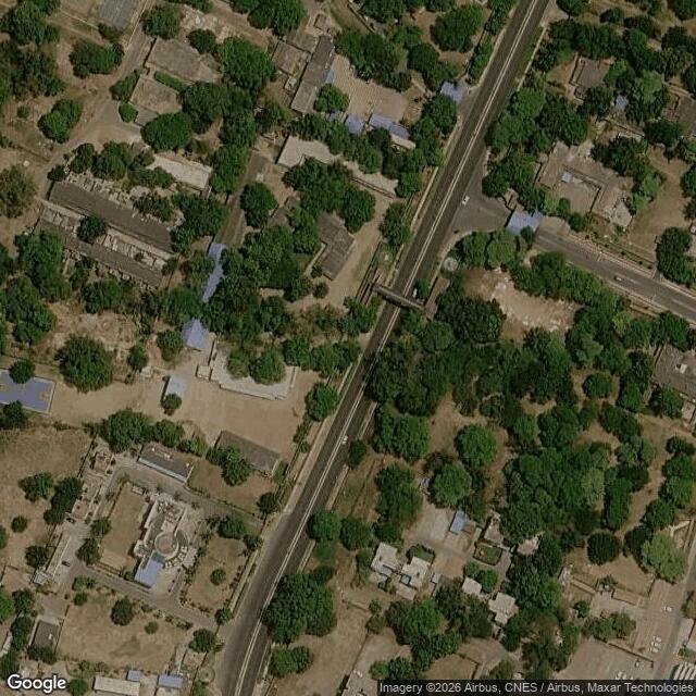 Satellite view of the same area