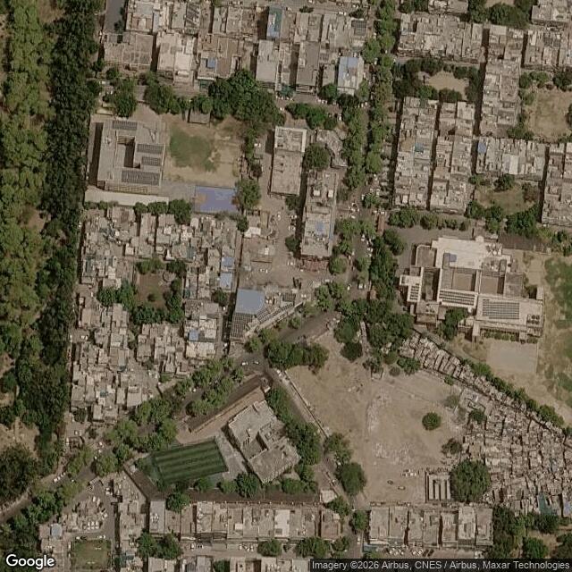 Satellite view of the same area