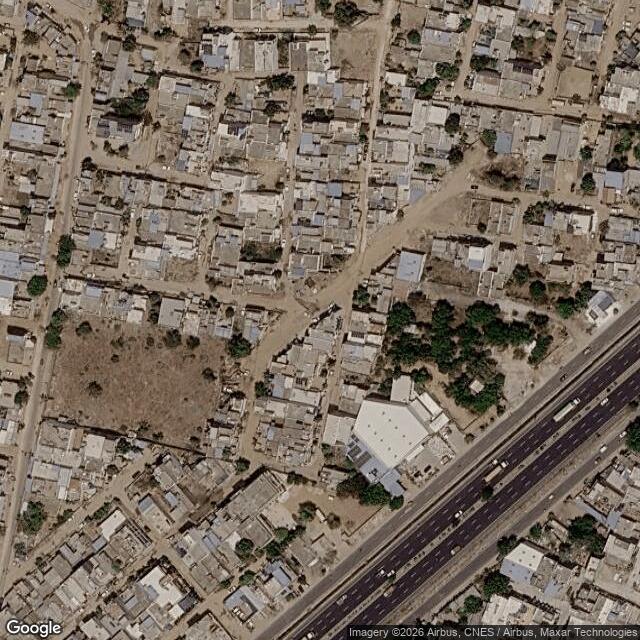 Satellite view of the same area