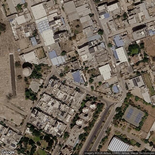 Satellite view of the same area