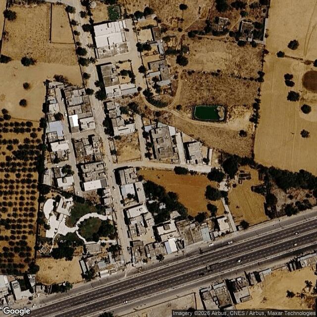Satellite view of the same area