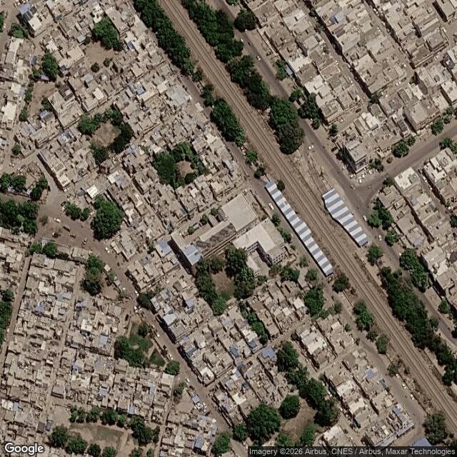 Satellite view of the same area