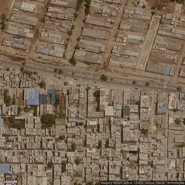 Satellite view of the same area