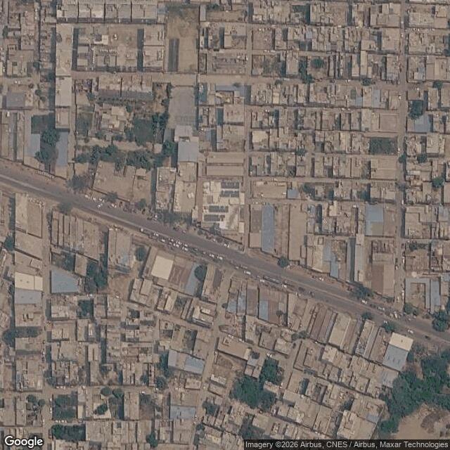 Satellite view of the same area