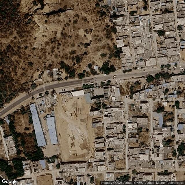 Satellite view of the same area