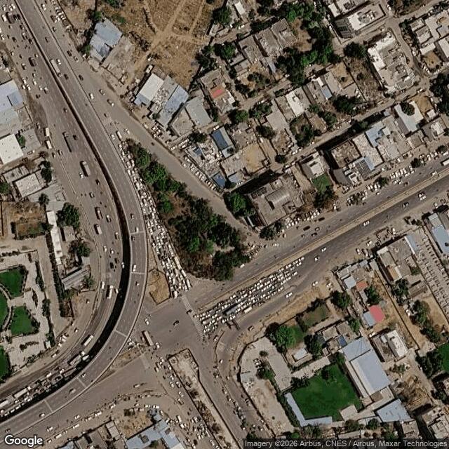 Satellite view of the same area