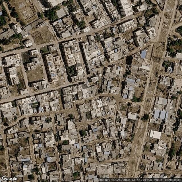 Satellite view of the same area