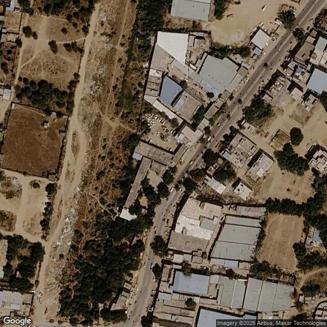Satellite view of the same area