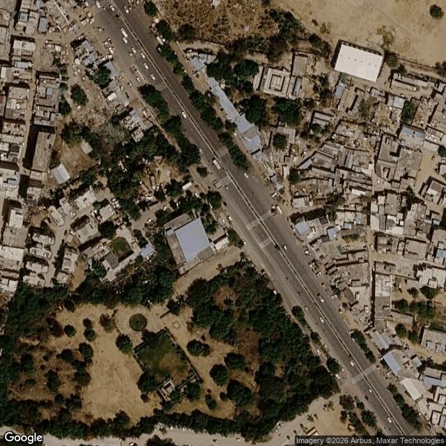 Satellite view of the same area