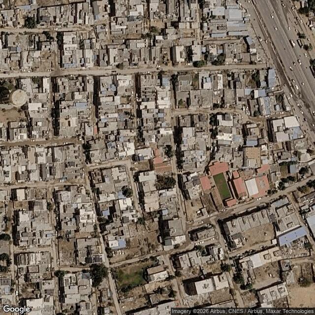 Satellite view of the same area