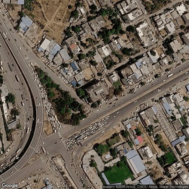 Satellite view of the same area