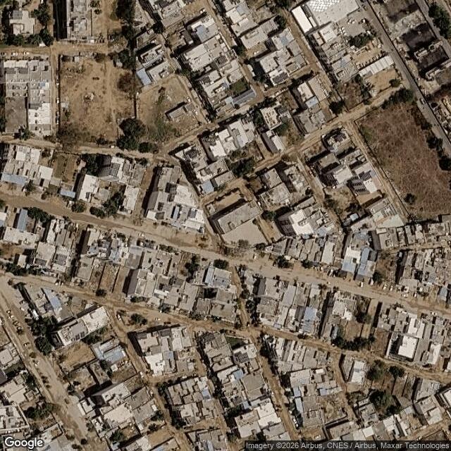 Satellite view of the same area