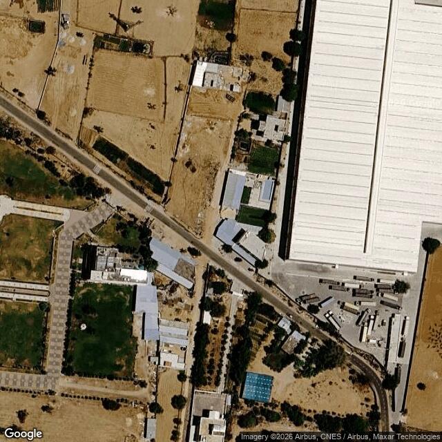 Satellite view of the same area