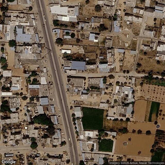 Satellite view of the same area