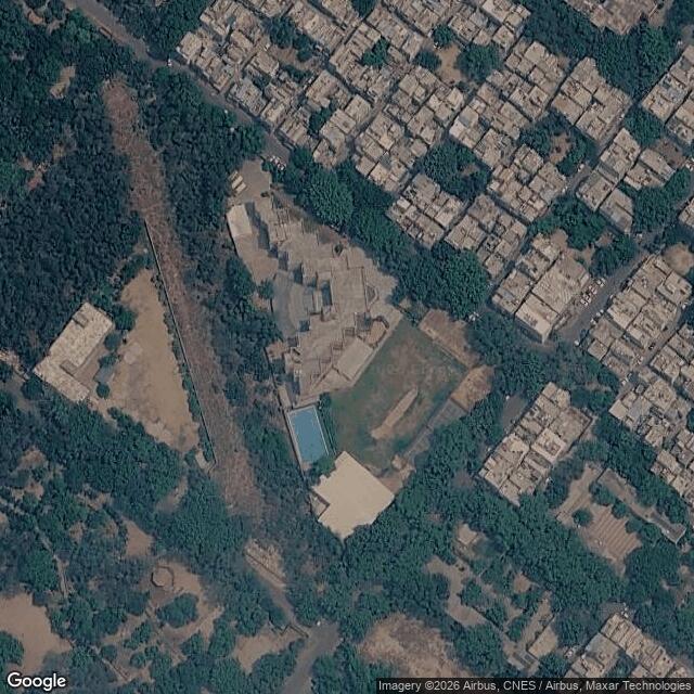 Satellite view of the same area