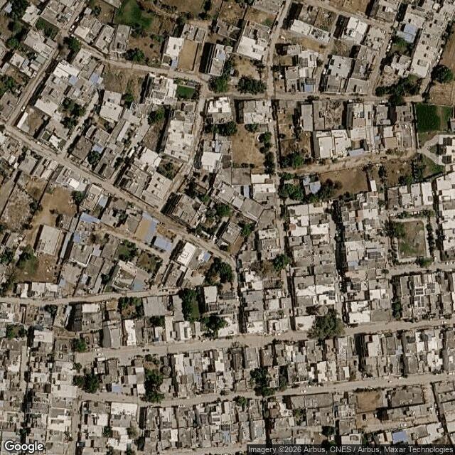 Satellite view of the same area