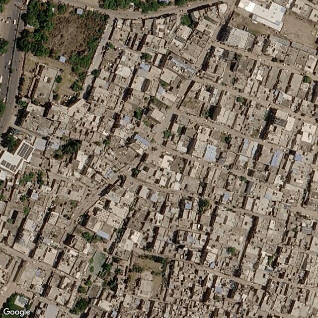 Satellite view of the same area