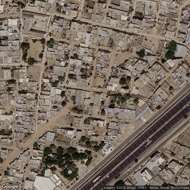 Satellite view of the same area