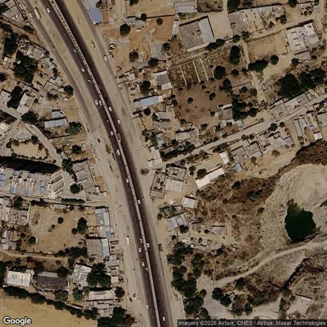 Satellite view of the same area