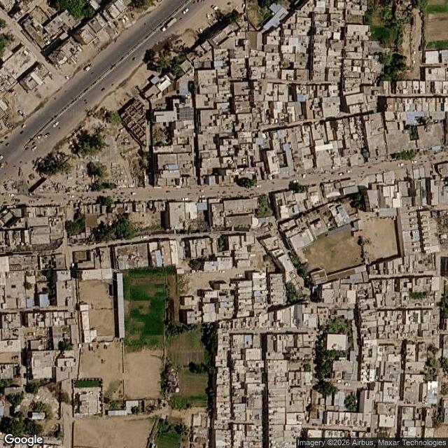 Satellite view of the same area