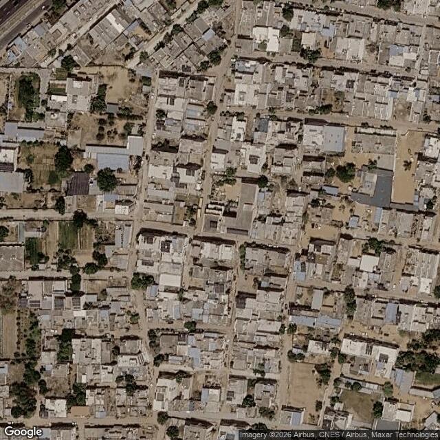Satellite view of the same area