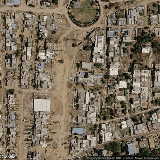 Satellite view of the same area
