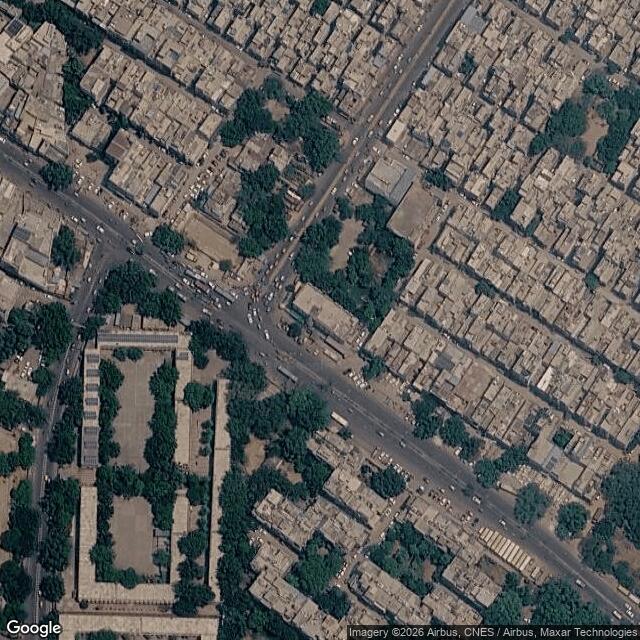 Satellite view of the same area