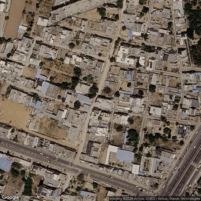 Satellite view of the same area
