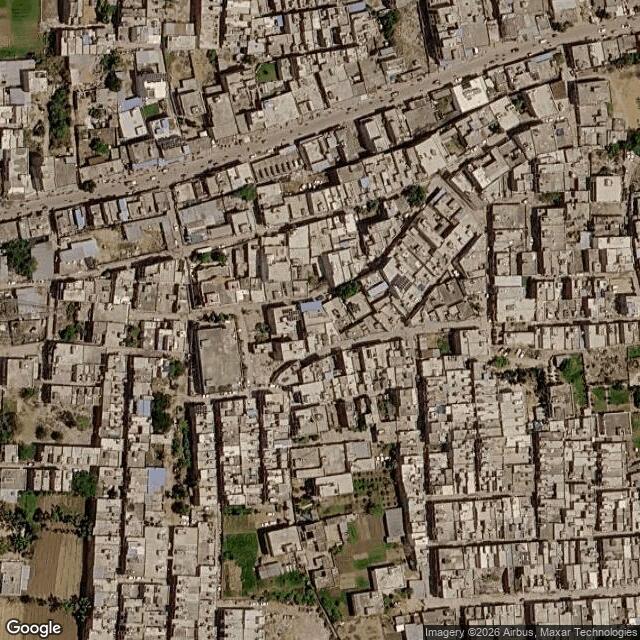 Satellite view of the same area