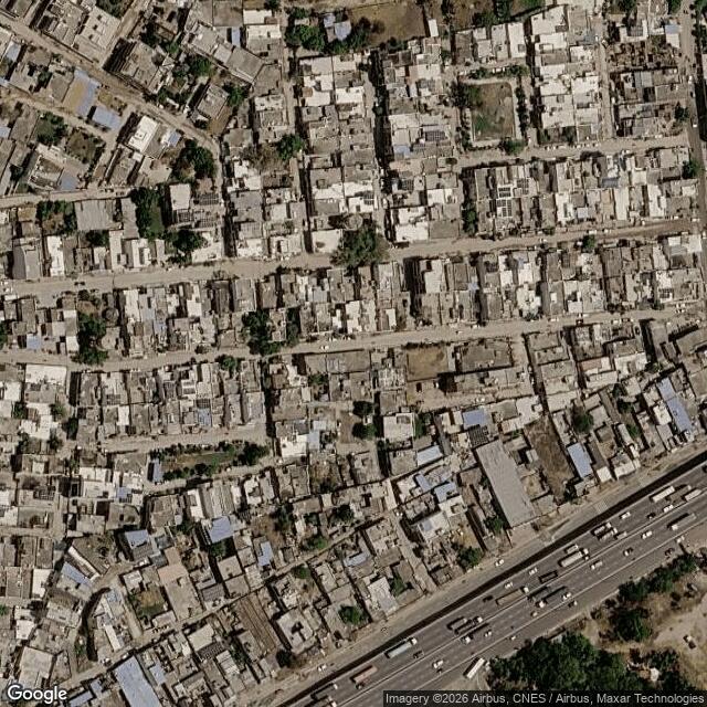 Satellite view of the same area