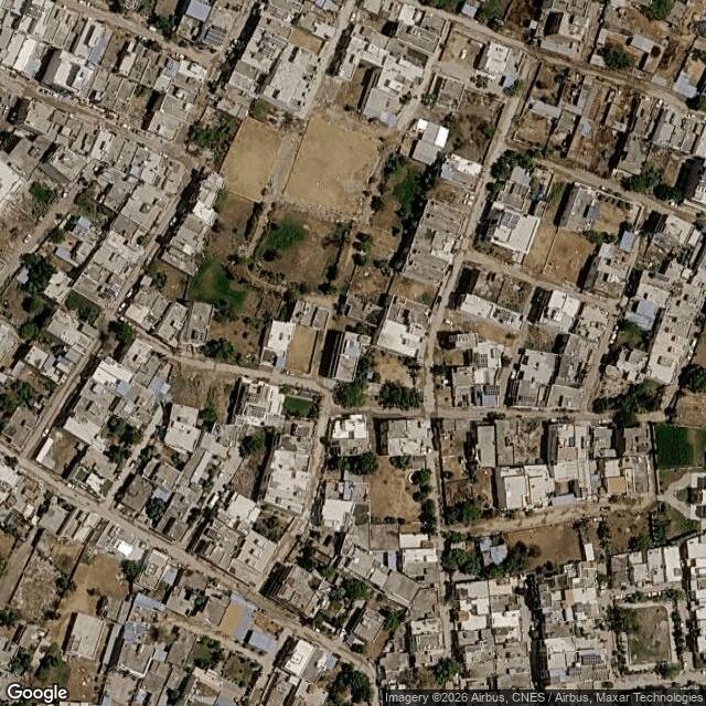 Satellite view of the same area