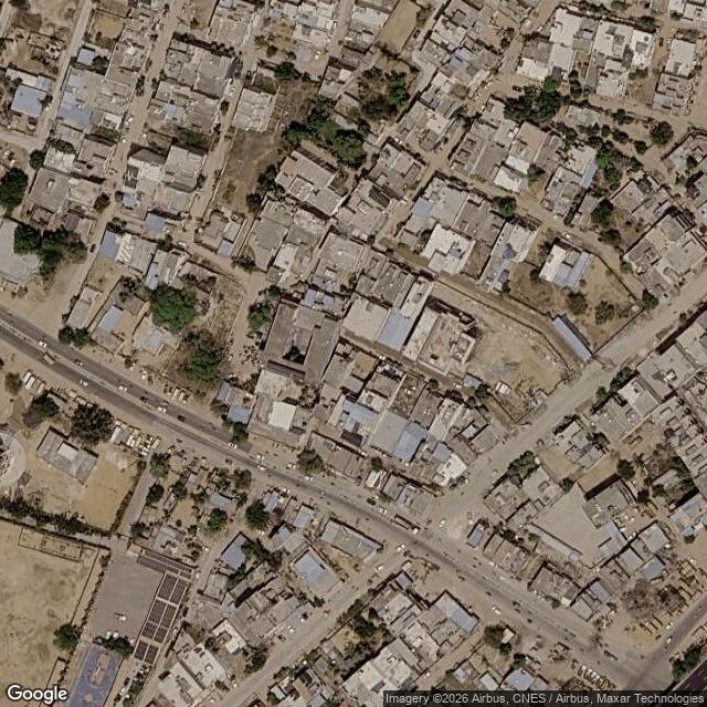 Satellite view of the same area