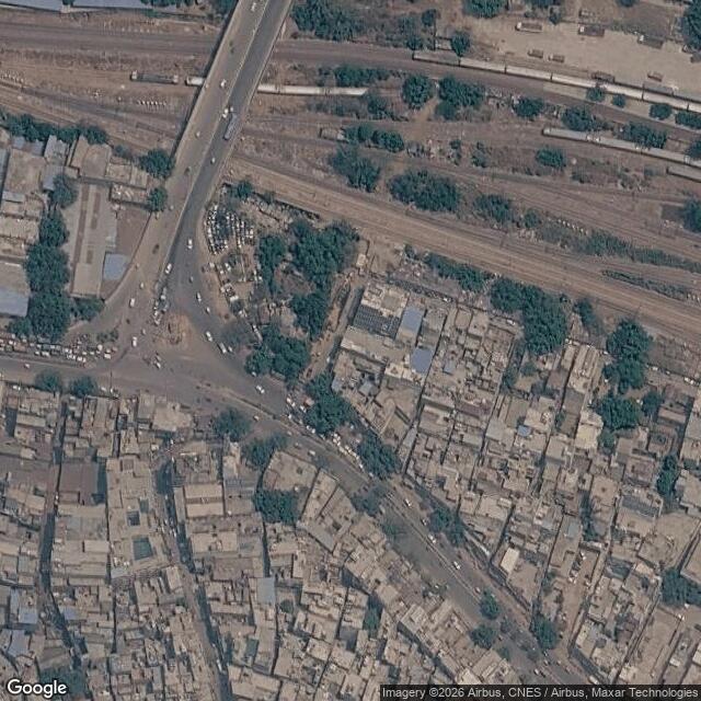Satellite view of the same area