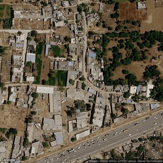 Satellite view of the same area
