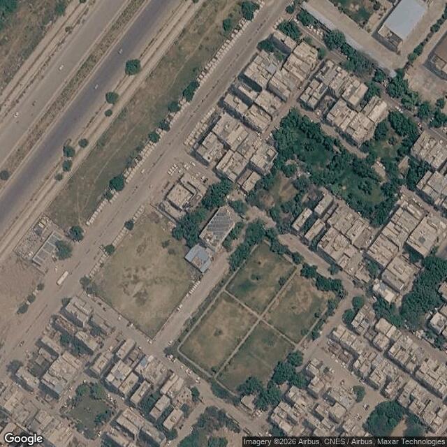 Satellite view of the same area