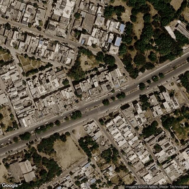 Satellite view of the same area