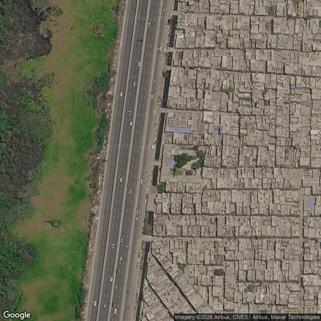 Satellite view of the same area