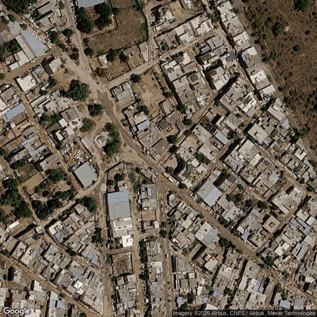 Satellite view of the same area